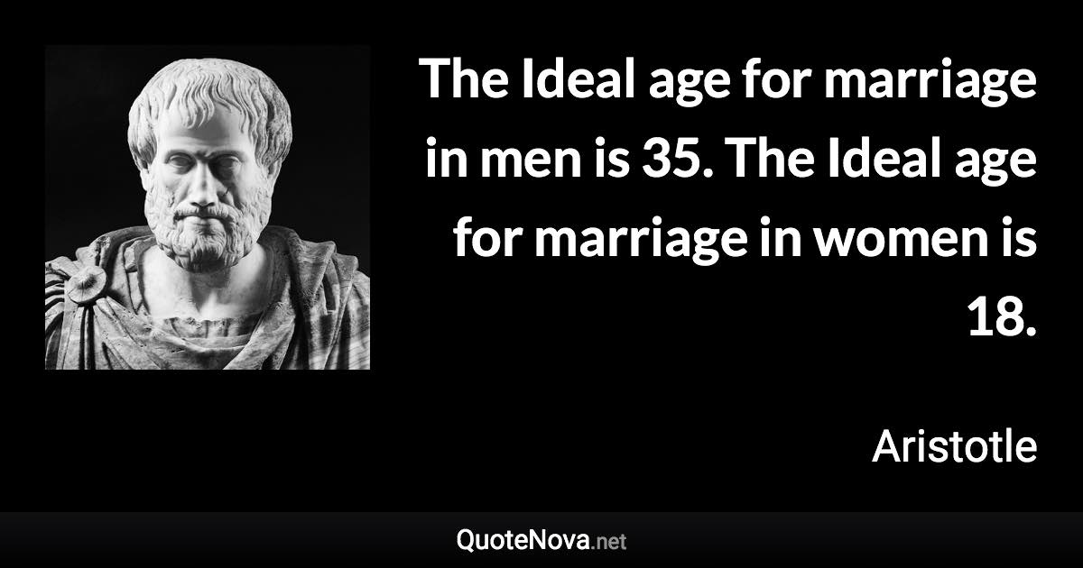 The Ideal Age For Marriage In Men Is 35 The Ideal Age For Marriage In Women Is 18
