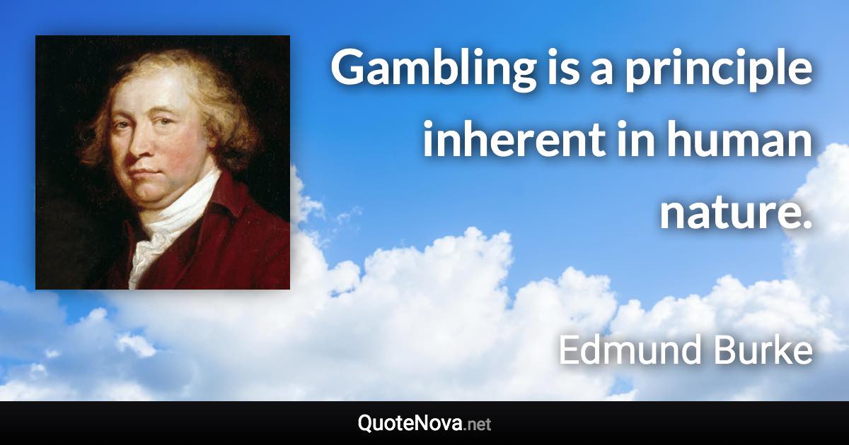 Gambling Human Nature